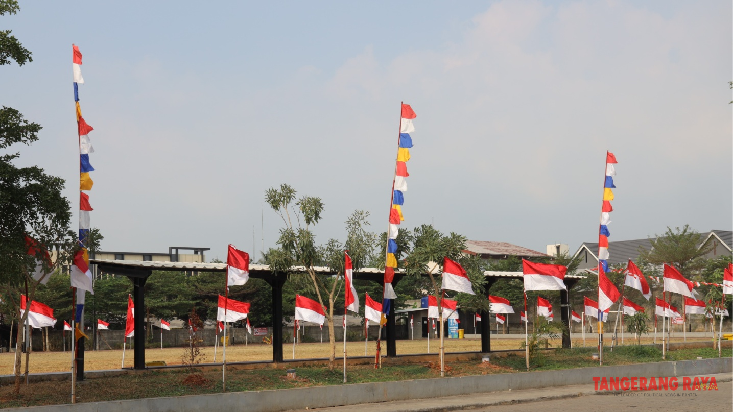 Sambut HUT Ke-81 RI, Nuansa Merah Putih Semarak di Berbagai Penjuru Tangsel