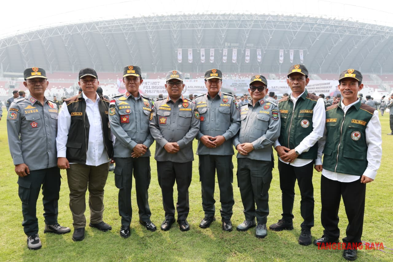 Satlinmas Se-Indonesia Dikukuhkan, Bupati Tangerang Hadir