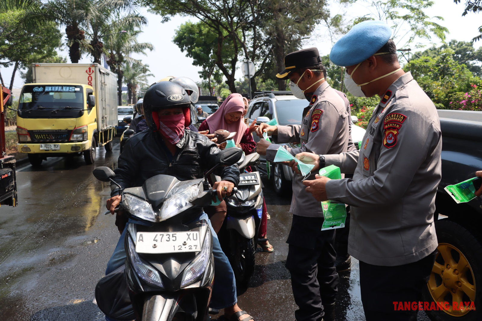 Masker untuk Pengendara, Bentuk Kepedulian Kasipropam
