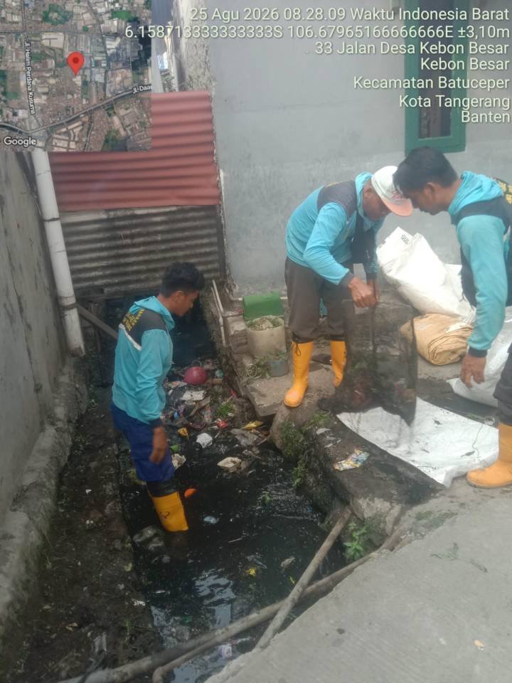 Gercep, DPUPR Normalisasi Saluran Air di Kebon Besar