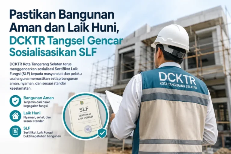 DCKTR Tangsel Dorong Pelaku Usaha Pahami Pentingnya Sertifikat Laik Fungsi Bangunan