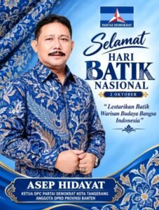 Hari Batik Nasional, Asep Hidayat Ajak Masyarakat Bangga Kenakan Batik