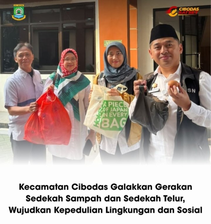Pegawai Kecamatan Cibodas Galakkan Gerakan Sedekah Sampah dan Telur